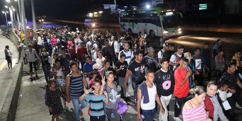 Caravana migrante México