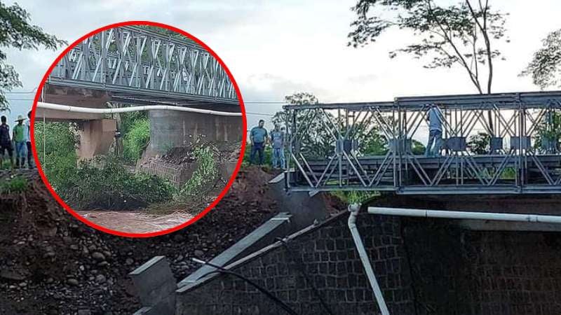 Los ciudadanos piden a las autoridades reparar el puente.