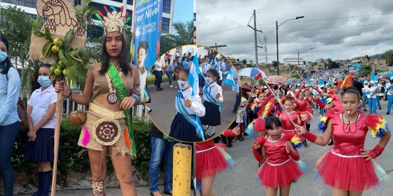 desfiles fotos patrios Tegucigalpa