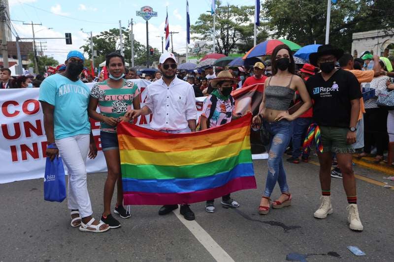 Gays en desfiles patrios SPS