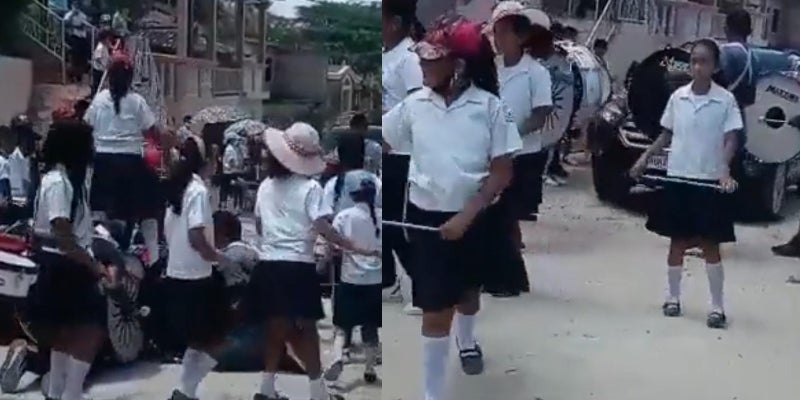 video hondureña carro niños desfilando