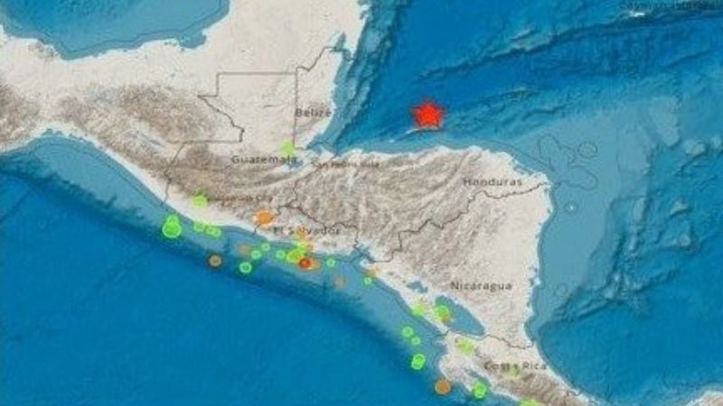 sismo de 4.9 Honduras