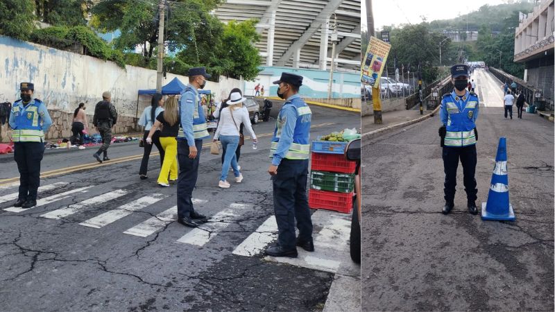 calles cerradas en Tegucigalpa