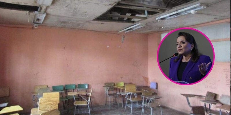 Xiomara Castro escuelas destruidas