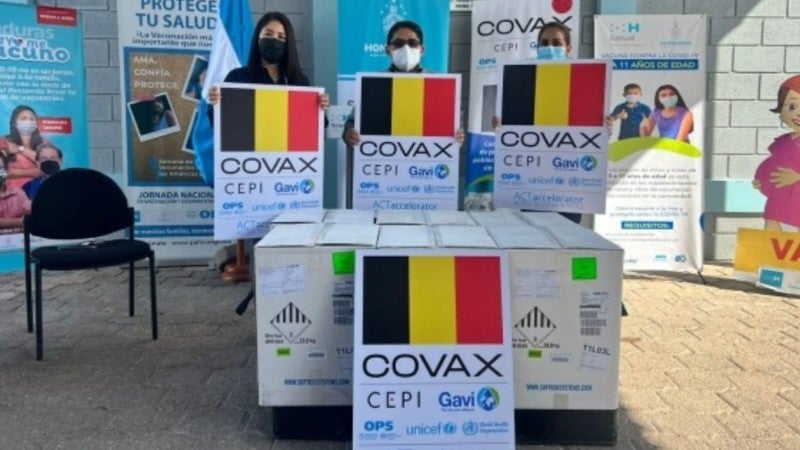 Bélgica dona vacuna contra COVID-19