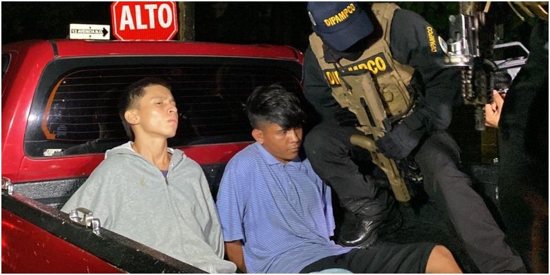 capturados en La Lima