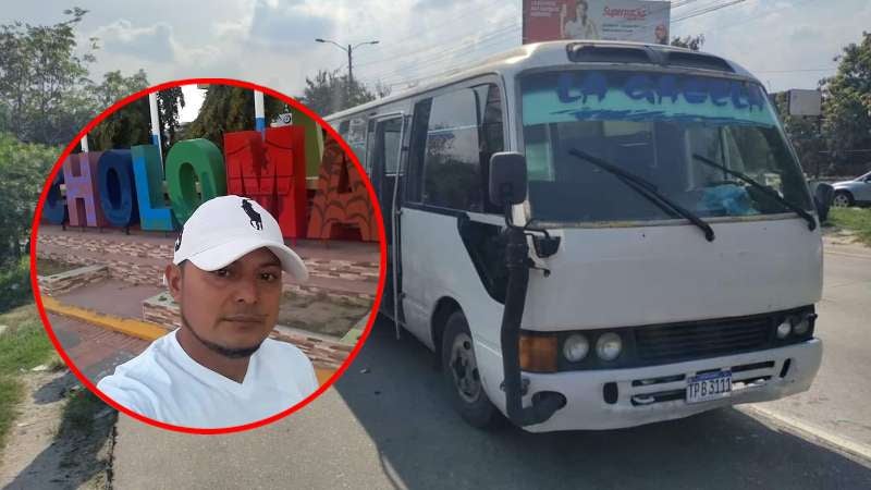 Conductor de bus que mataron en Choloma