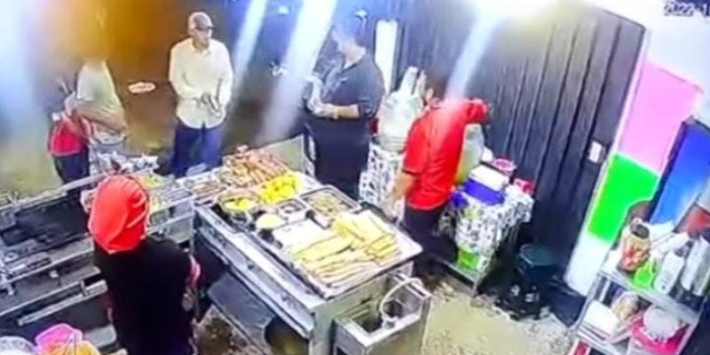 video asalto puesto de comidas Toncontín
