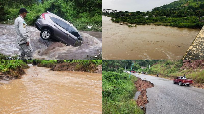 Julia deja inundaciones en Honduras
