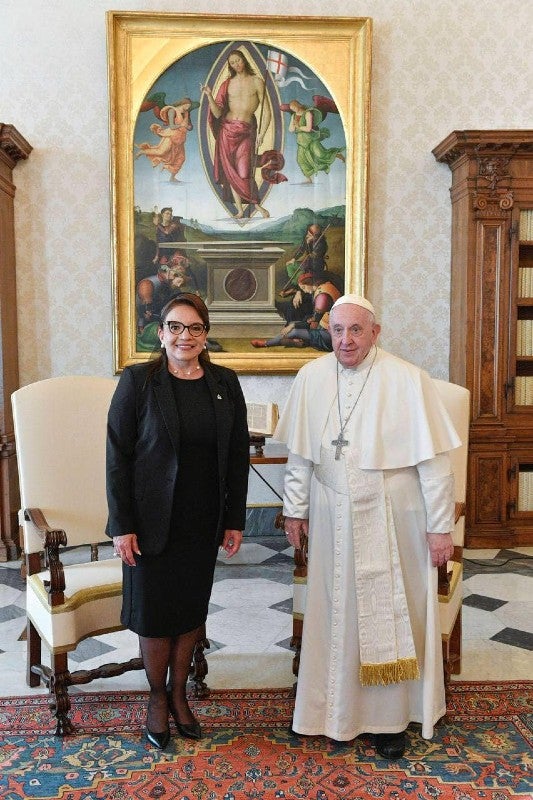 Xiomara en el Vaticano