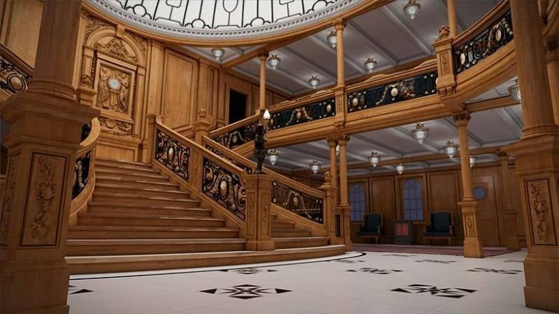 Interior del Titanic madera hondureña