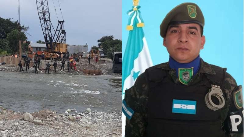 Militar arrastrado por río en La Ceiba