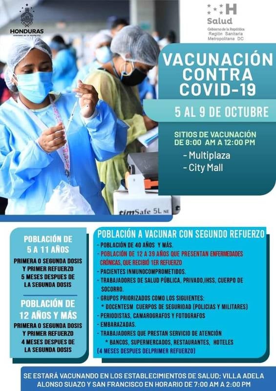 vacunación en Honduras