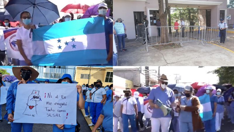 Protesta enfermeras Tegucigalpa