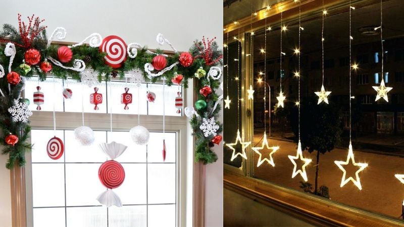 Compartir 44+ imagen ideas para decorar ventanas en navidad