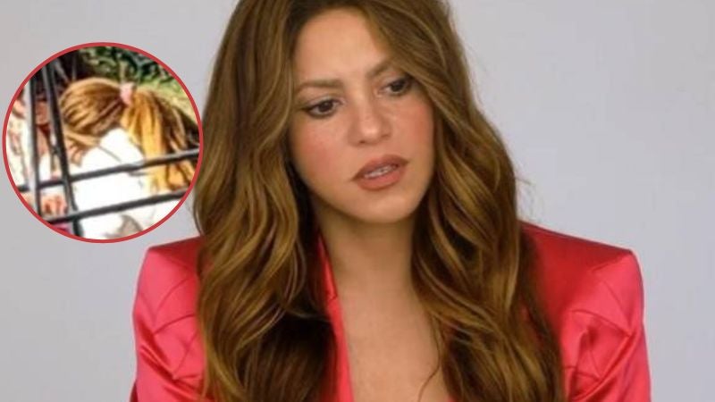 Shakira llorando tras llamada
