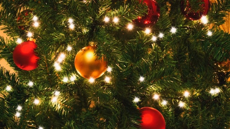 Luces del árbol de Navidad