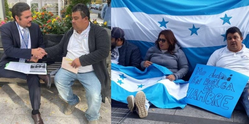 TPS hondureños huelga de hambre