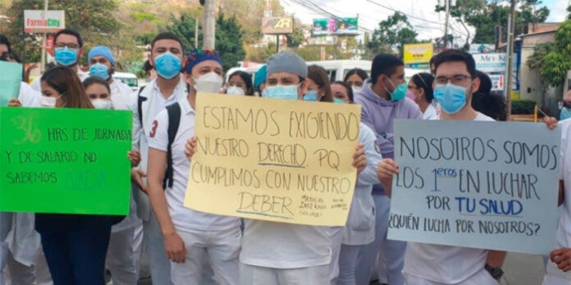 Protestas médicos