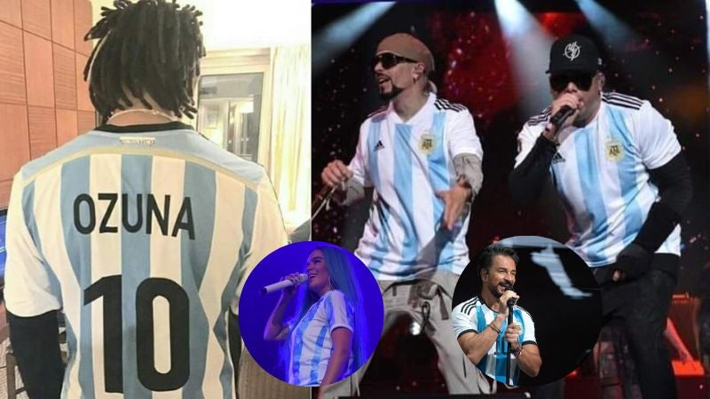 Cantantes camiseta Argentina