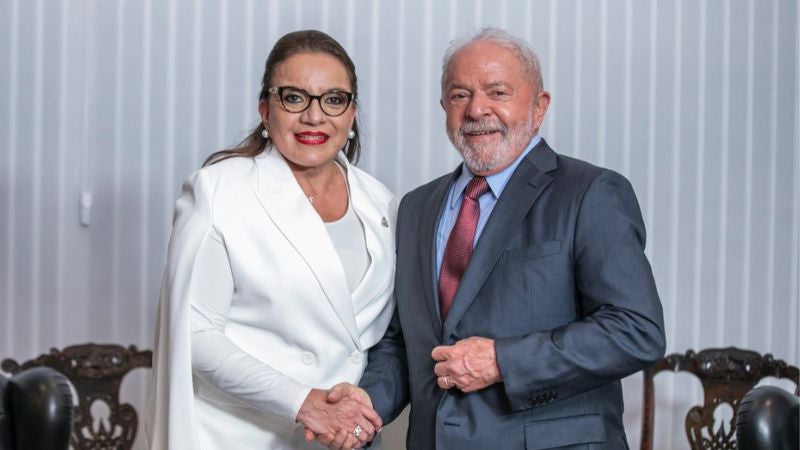 Reunión de Xiomara y Lula