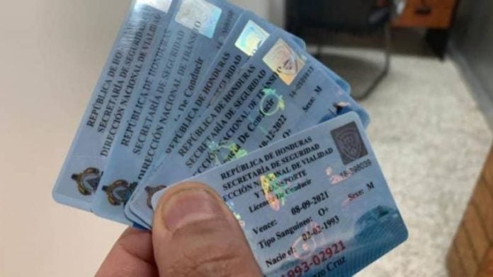 Licencia de conducir en Honduras