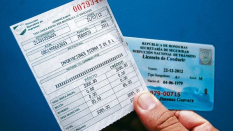 Licencia de conducir en Honduras