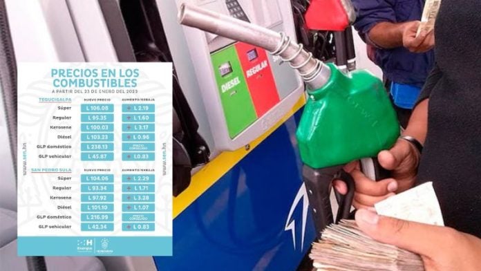 aumento combustibles 23 enero