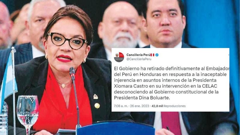 Perú retira a embajador Honduras