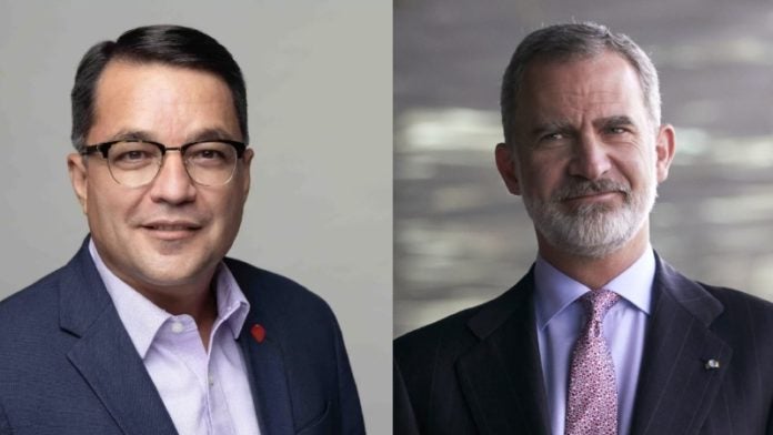 Marlon Brevé rey Felipe VI de España