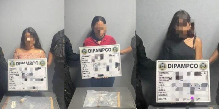 capturan a tres mujeres droga cárcel de Ilama