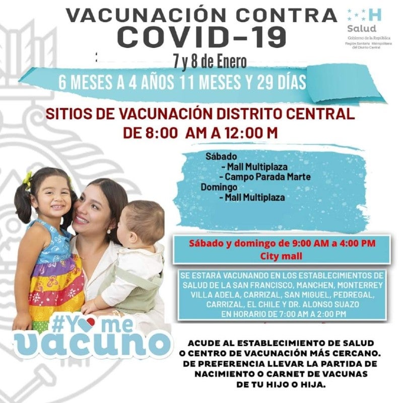 Honduras vacunación domingo 