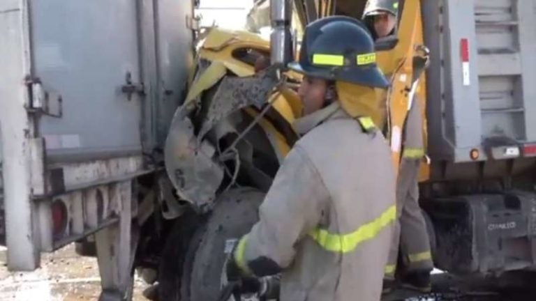 Accidente de volquetero en la 33 calle de SPS