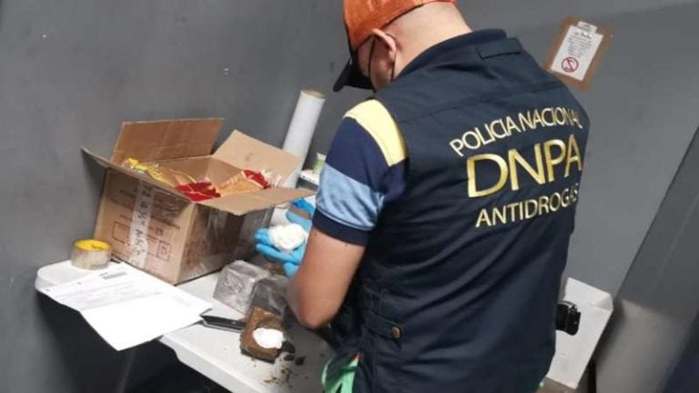 Cocaína en raspaduras de dulce