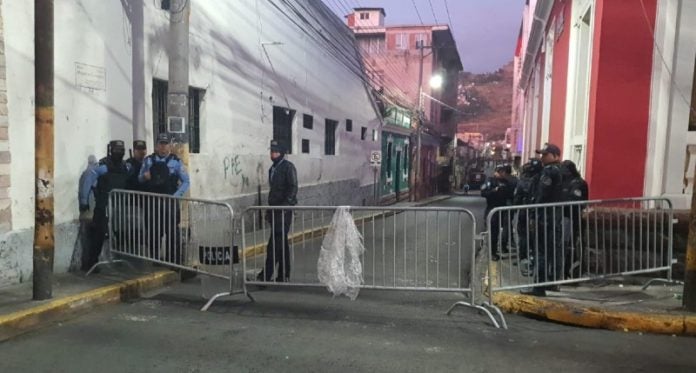 militarizado el centro de la capital protestas