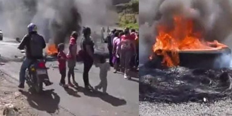 Vecinos de la Cataluña carretera Olancho