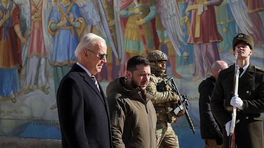 Biden visita Kiev
