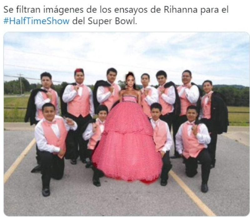 memes de Rihanna en Super Bowl