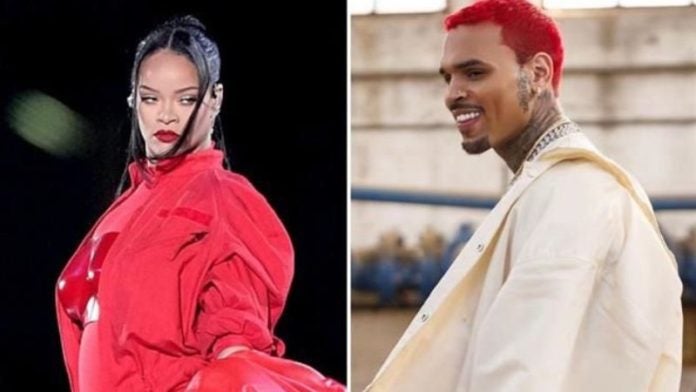 Chris Brown felicita a Rihanna