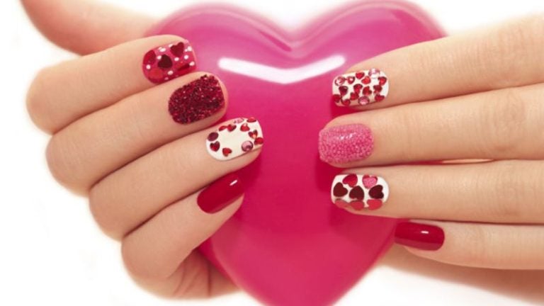 manicuras para San Valentín