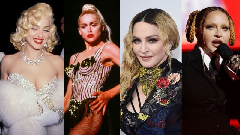 antes y después de Madonna