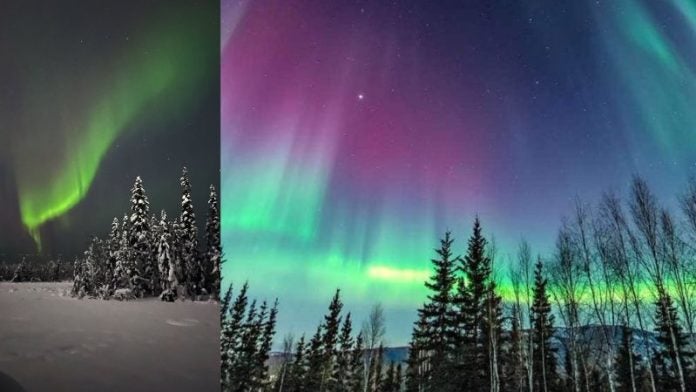 auroras boreales en Alaska