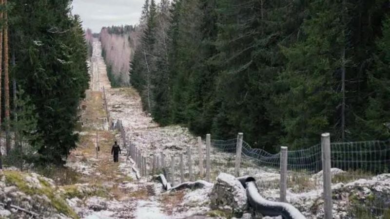 muro en frontera Finlandia con Rusia