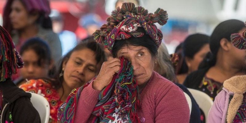 víctimas guerra civil en Guatemala
