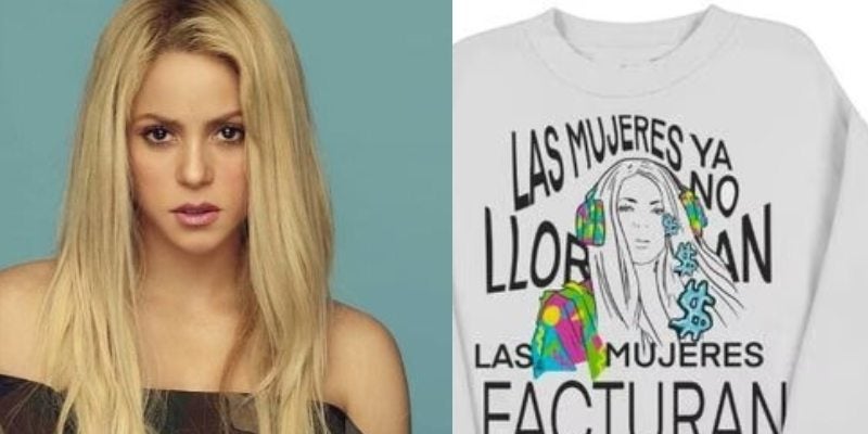 Shakira venta camisa frase viral