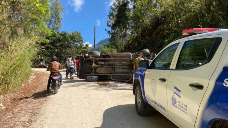 Persona muerta en accidente en Santa Bárbara