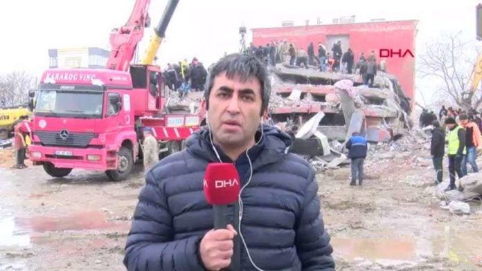 Periodista captó terremoto Turquía