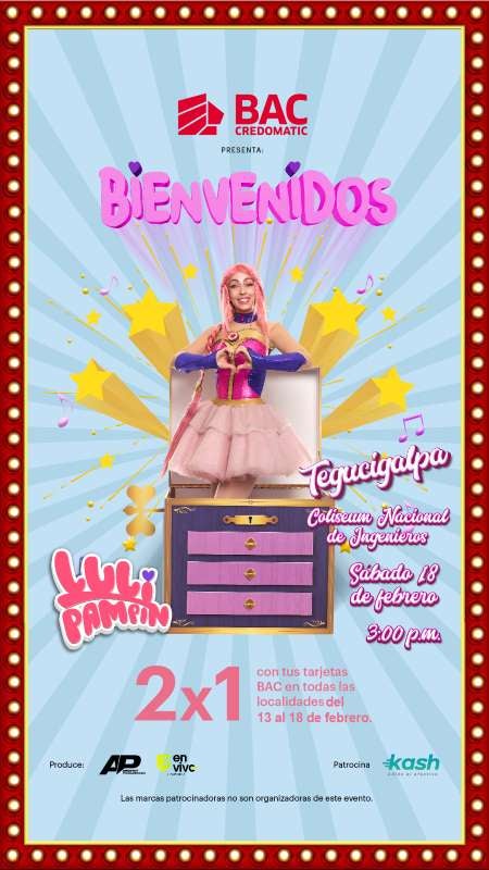 El show es el sábado 18 de febrero a las 3:00 de la tarde.