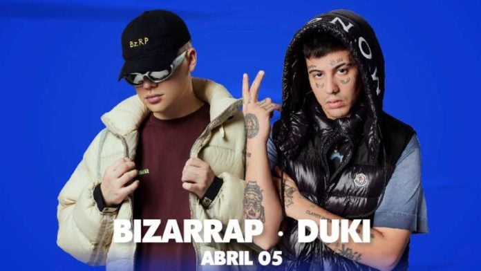 Boletos para Bizarrap y Duki