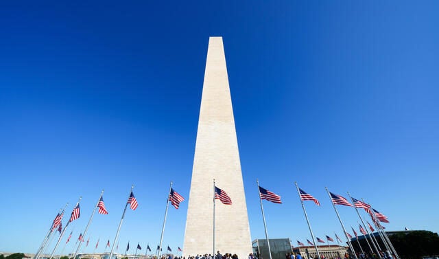 El Monumento a Washington. 